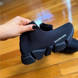 Balenciaga Black Knit Sneakers